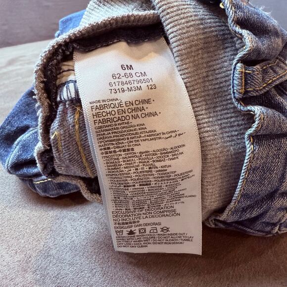 Levi's Jeans CUTE Baby Boy Pull On Pant Knit Waistband 6 Months - Picture 7 of 9